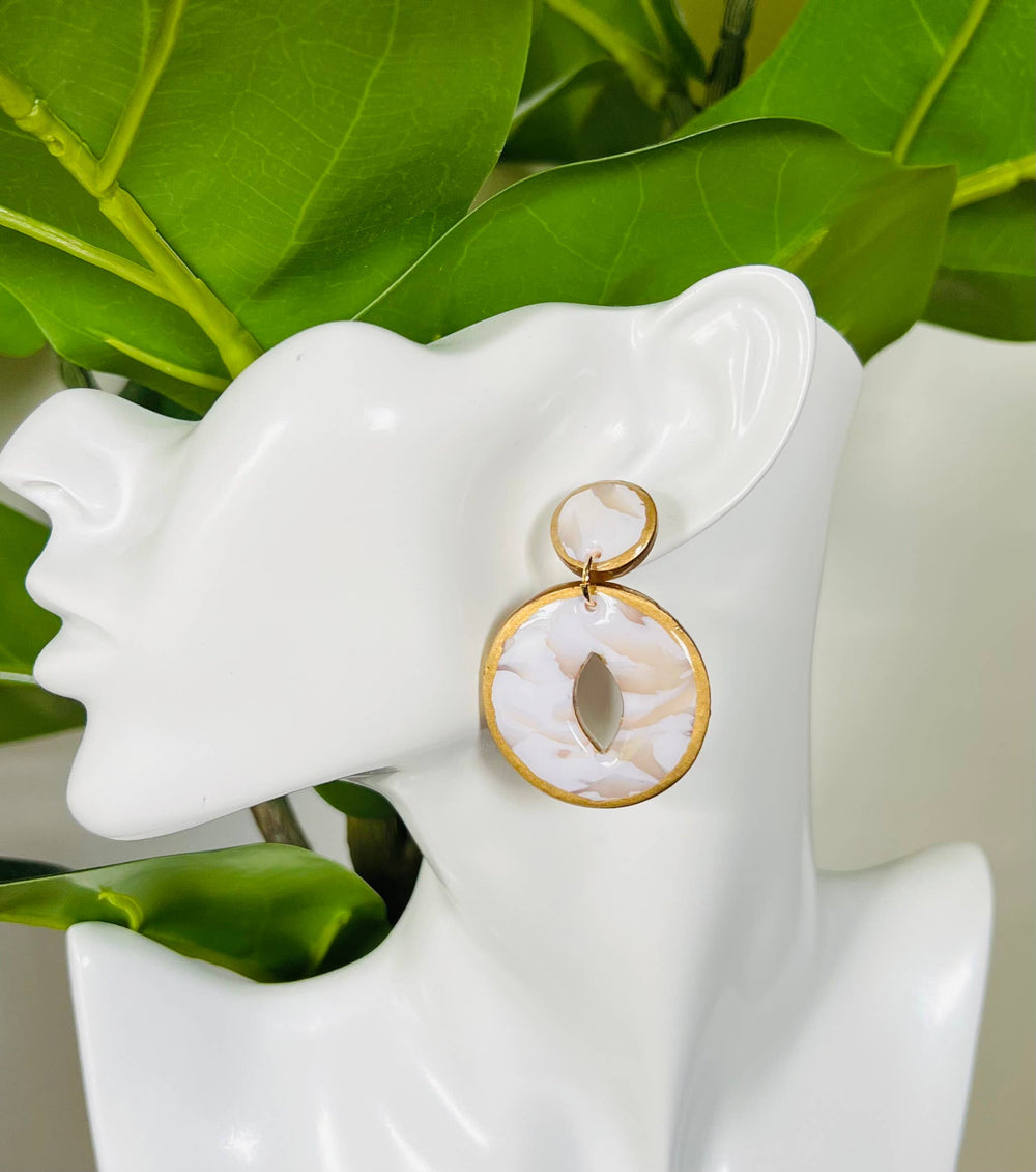 Marble Luxe Statement Earrings