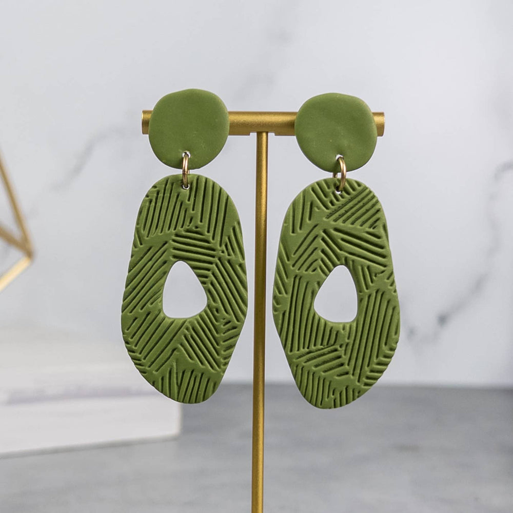 Sasha Clay Dangle Earrings