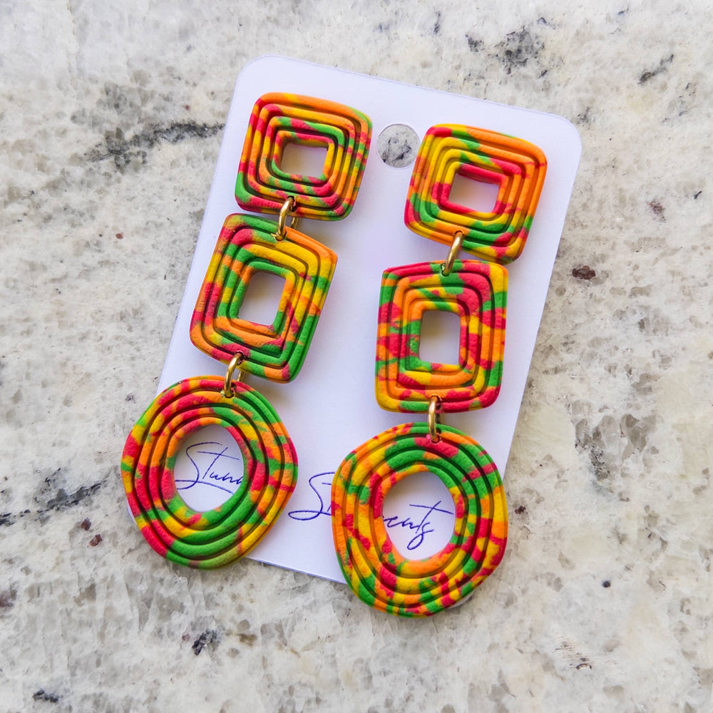 Tionne Clay Dangle Earrings