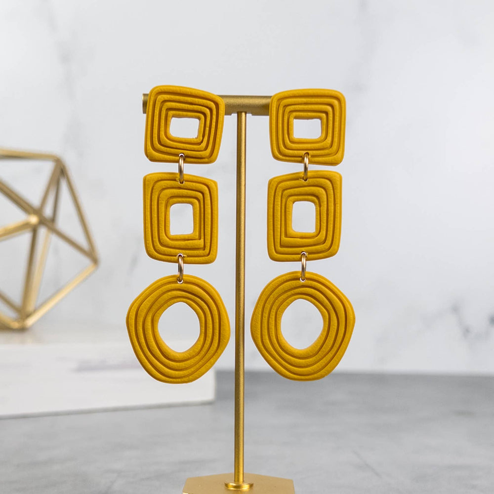 Tionne Clay Dangle Earrings