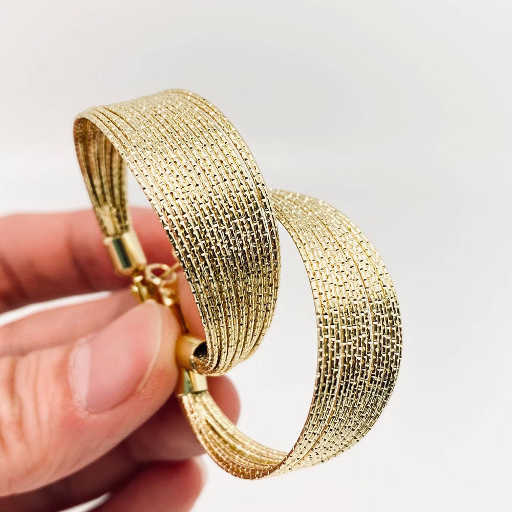 Golden Luxe Layered Coil Hoop Earrings