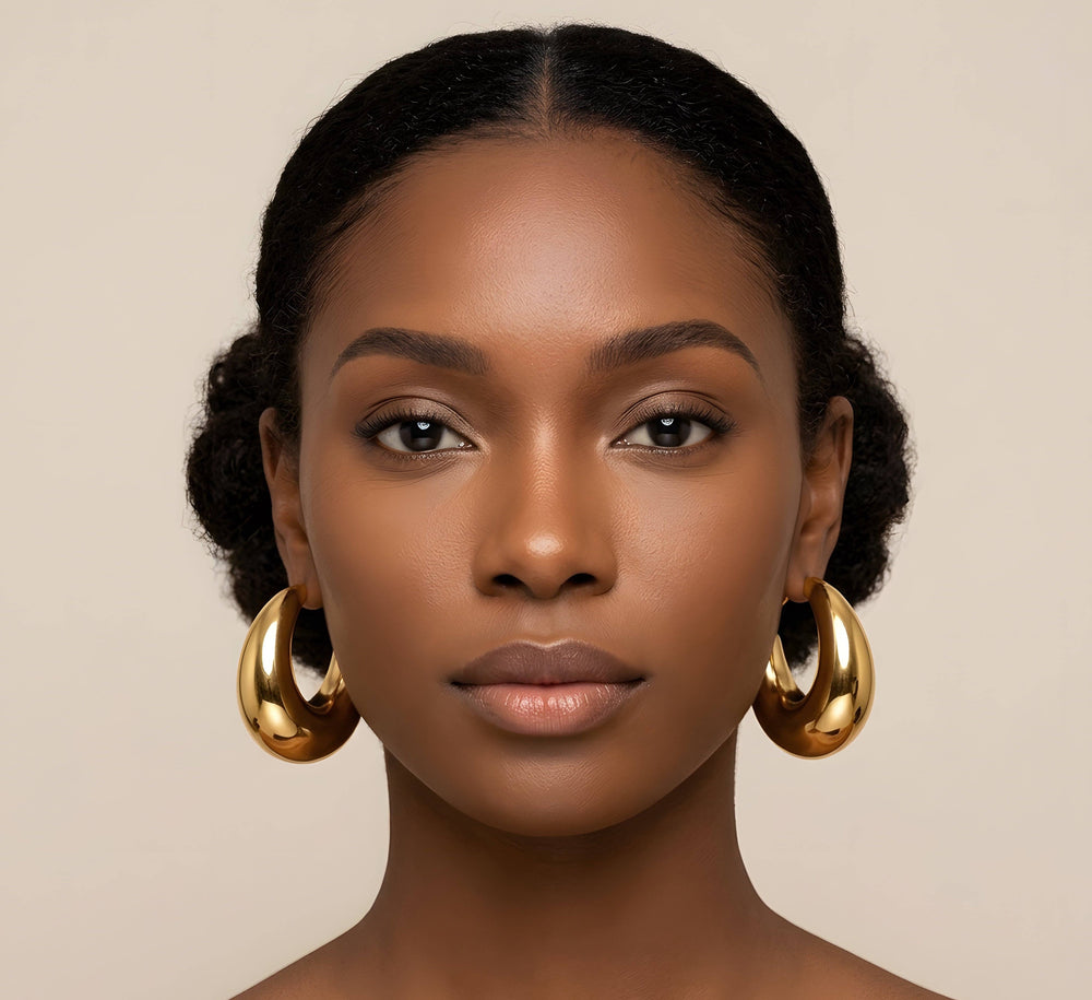 Oversized Crescent Earrings