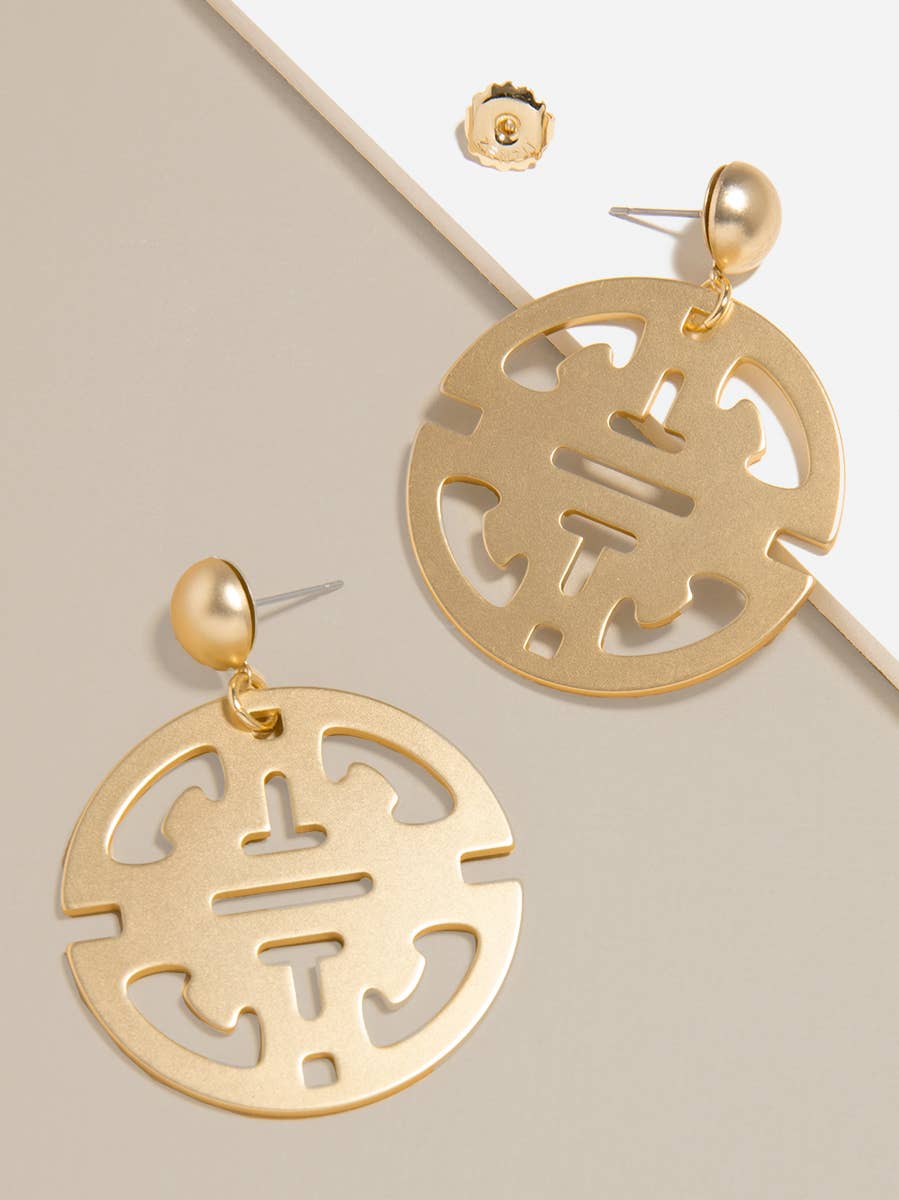 Medallion Drop Earrings