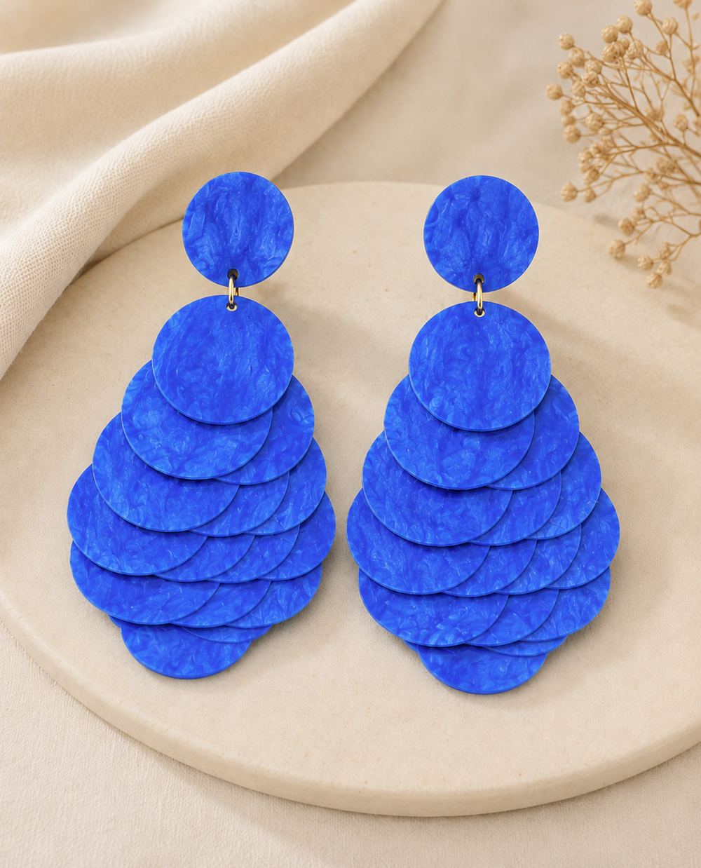 Chic Layered Disc Earrings