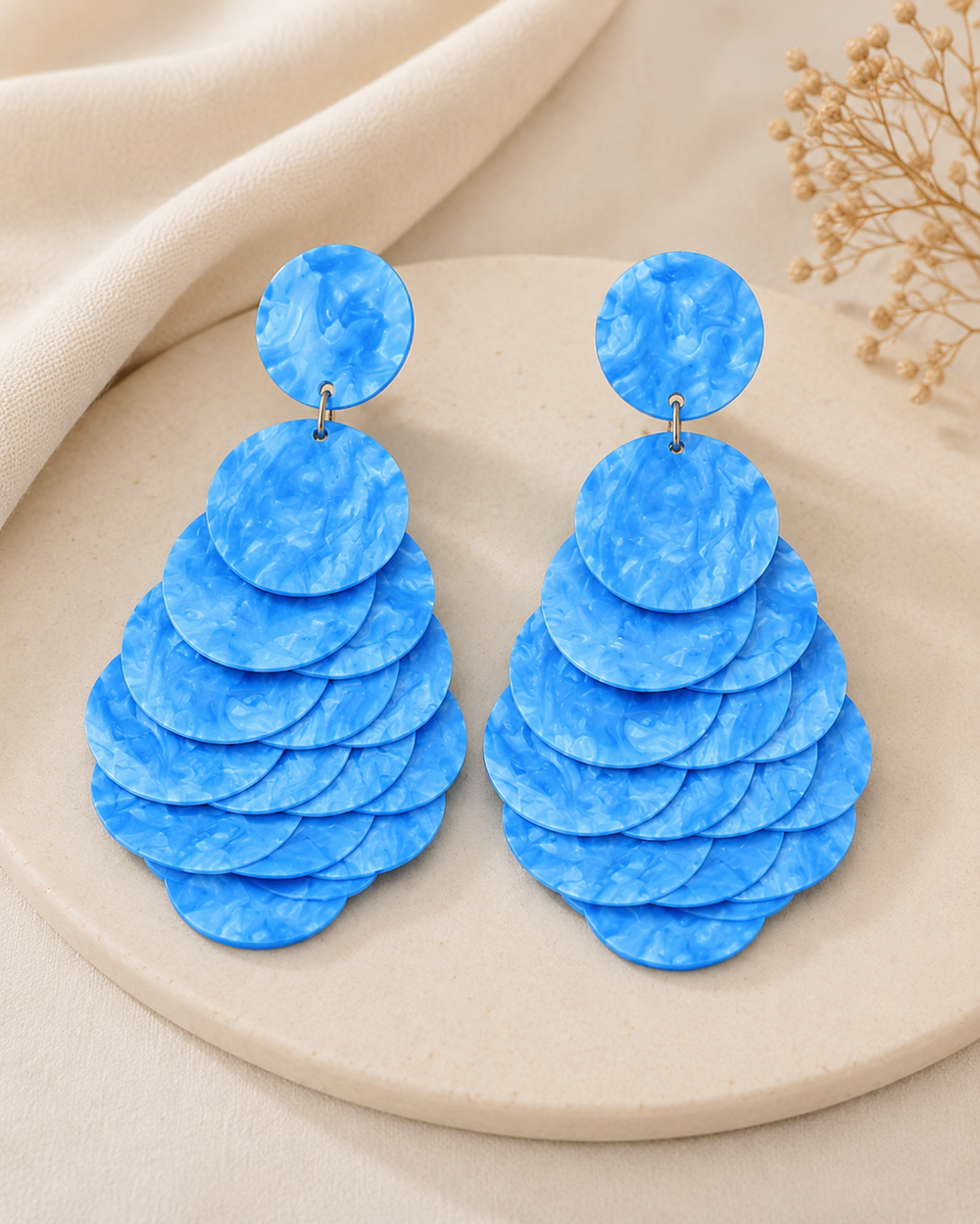 Chic Layered Disc Earrings