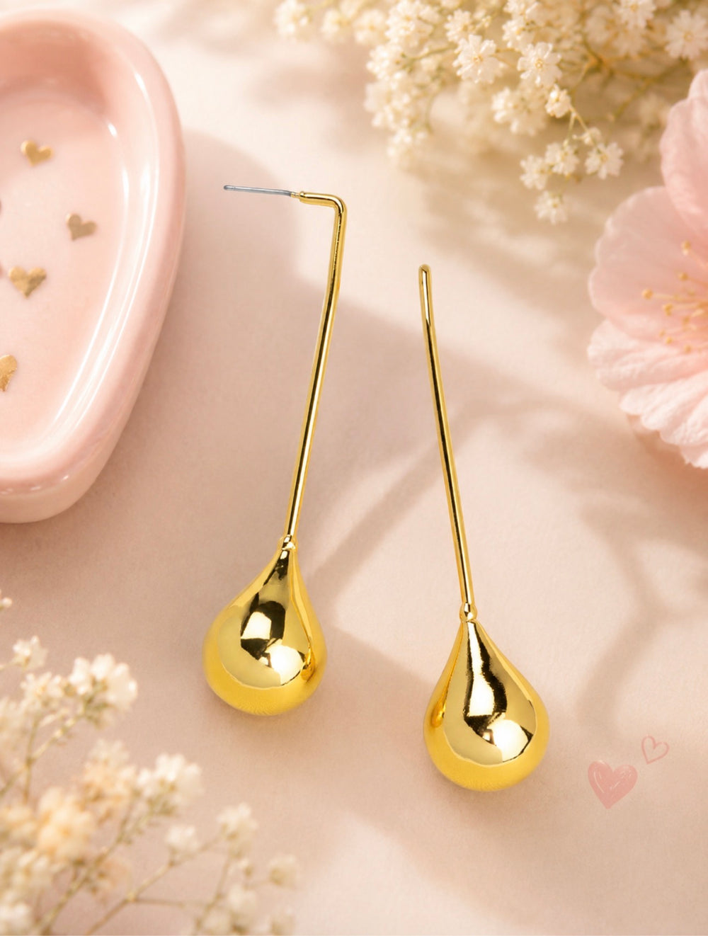 Liquid Gold Teardrop Earring