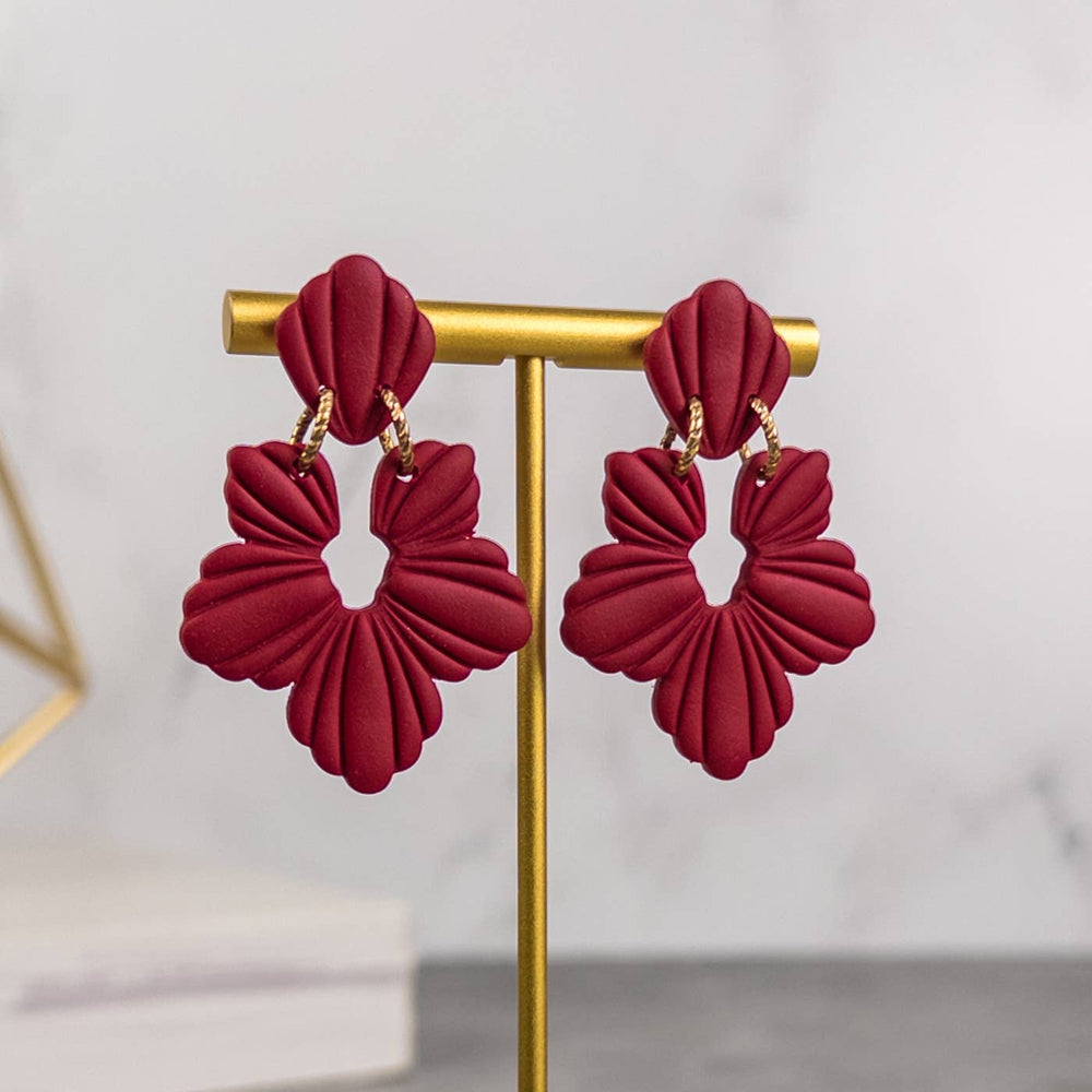 Nylah Solid Clay Dangle Earrings