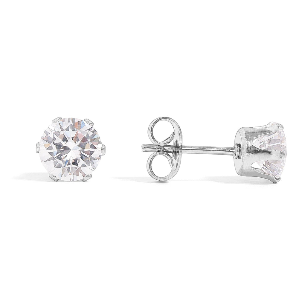Classic CZ Stud Earrings