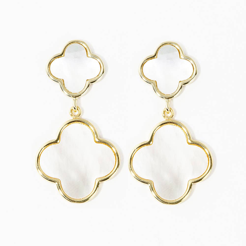 Quatrefoil Drop Earrings