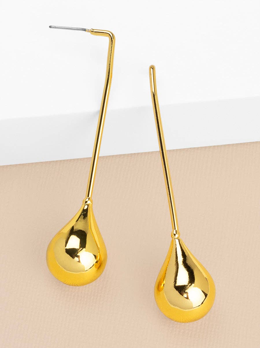 Liquid Gold Teardrop Earring