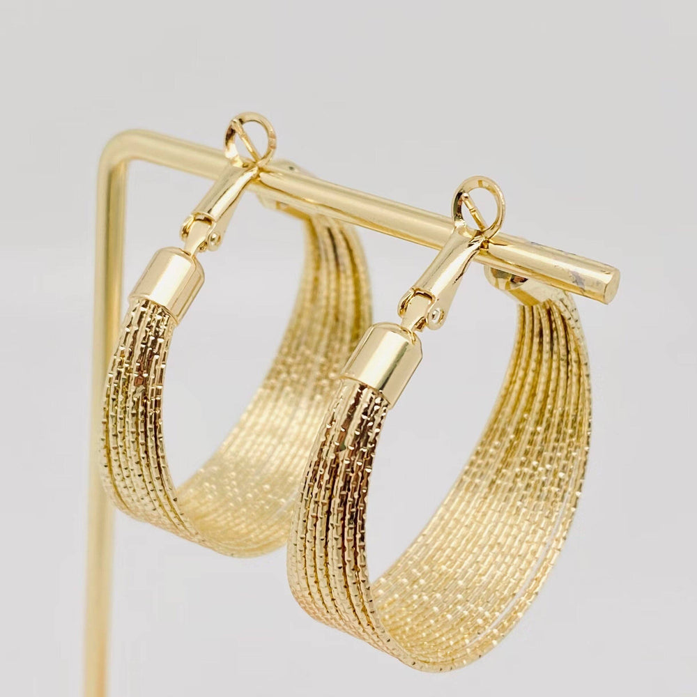 Golden Luxe Layered Coil Hoop Earrings